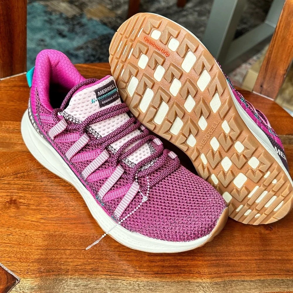 Merrell Women’s Fuchsia Bravada Edge Running Sneakers Shoes - Picture 11 of 16